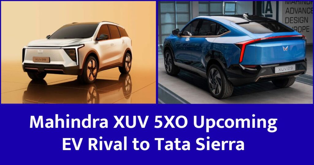 Mahindra XUV 5XO Upcoming EV Rival to Tata Sierra