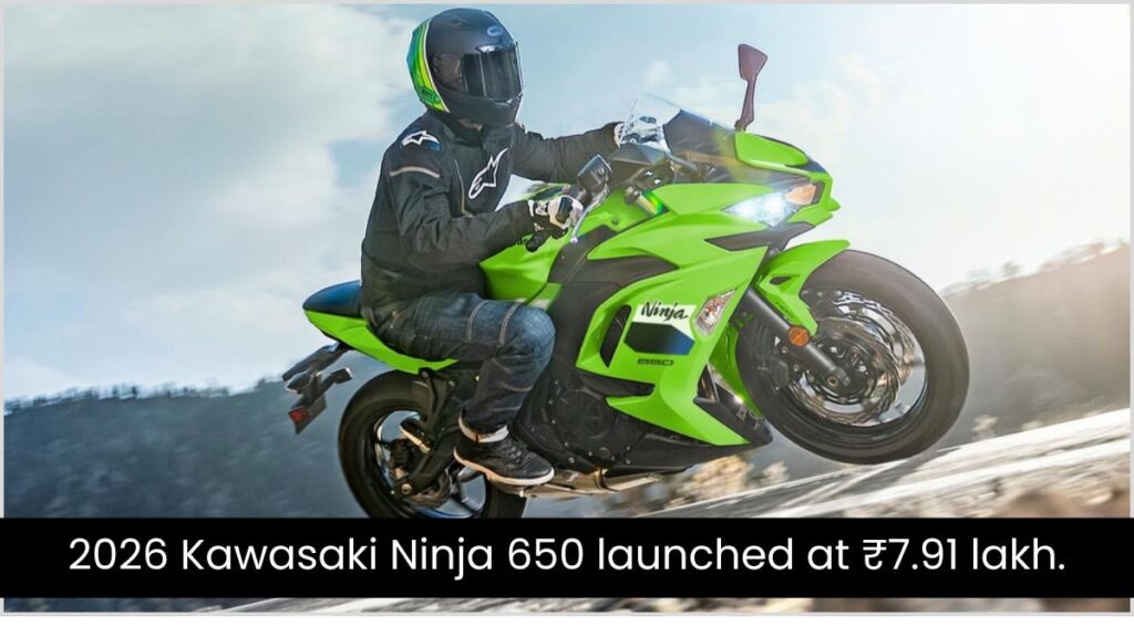 2026 Kawasaki Ninja 650 launched at ₹7.91 lakh., 2026 Kawasaki Ninja 650, 2026 kawasaki ninja 650 price, Kawasaki Ninja 650 price, 2026 kawasaki ninja 650 price in india, 2026 Kawasaki Ninja 650 Top speed, Kawasaki Ninja 650 price in India, 2026 kawasaki ninja 650 specs, Kawasaki Ninja 650 2025, 2026 kawasaki ninja 650 hp,
