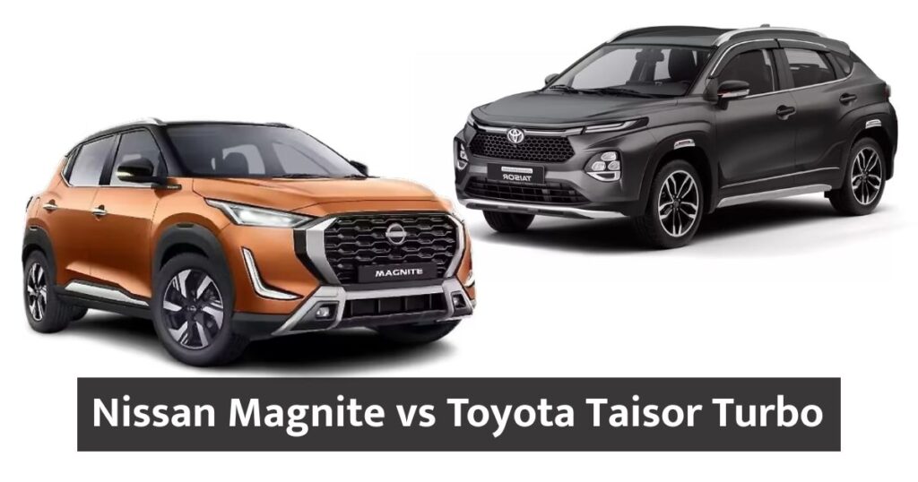 Nissan Magnite vs Toyota Taisor Turbo