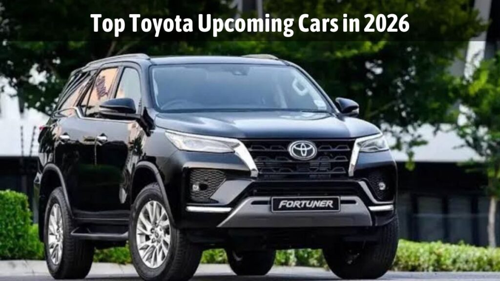 Top 3 Upcoming Toyota Cars and SUVs Expected in 2026